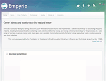 Tablet Screenshot of empyrio.com